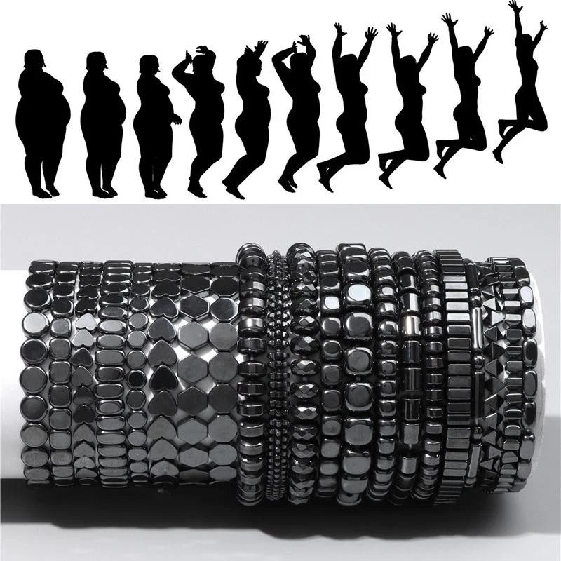 Hematite Bracelet for Men, 2025 New No-magnetic Black Bracelet