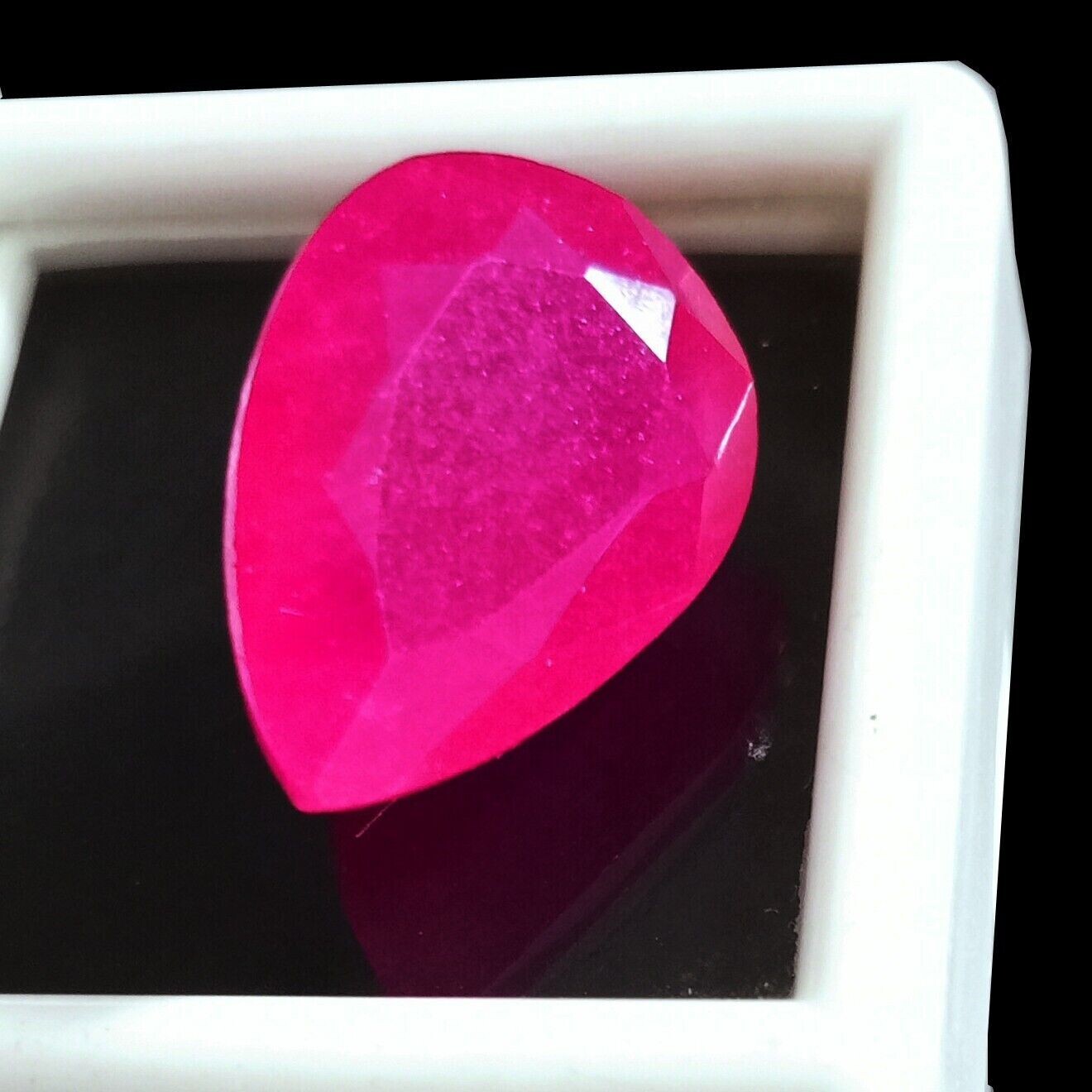 Utah Pear Cut Natural Red Beryl (Bixbite) 9.50 Ct Certified Loose Gemstone