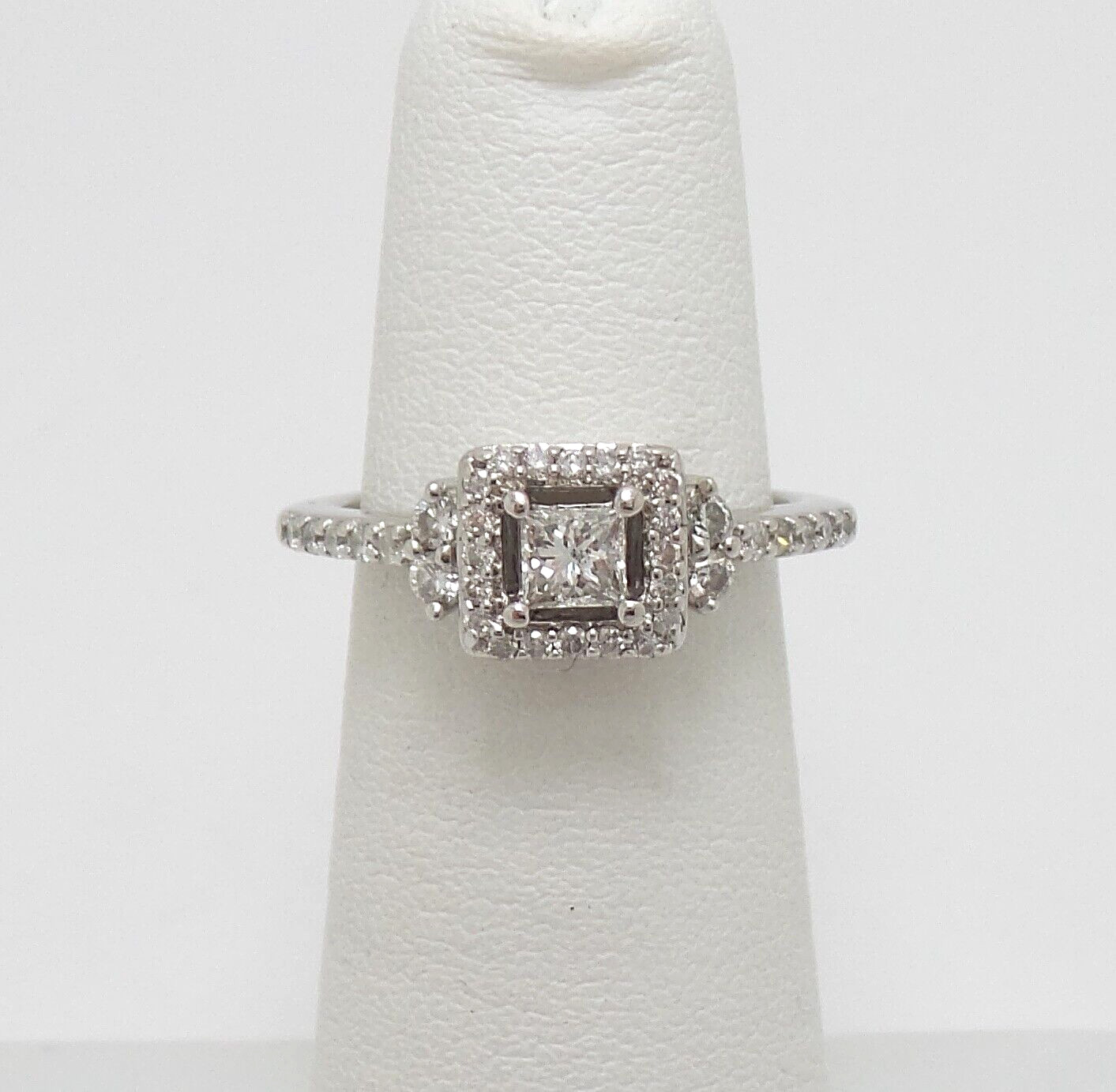 1/2CT Natural Diamond Anniversary Engagement Wedding Bridal Ring 14K White Gold