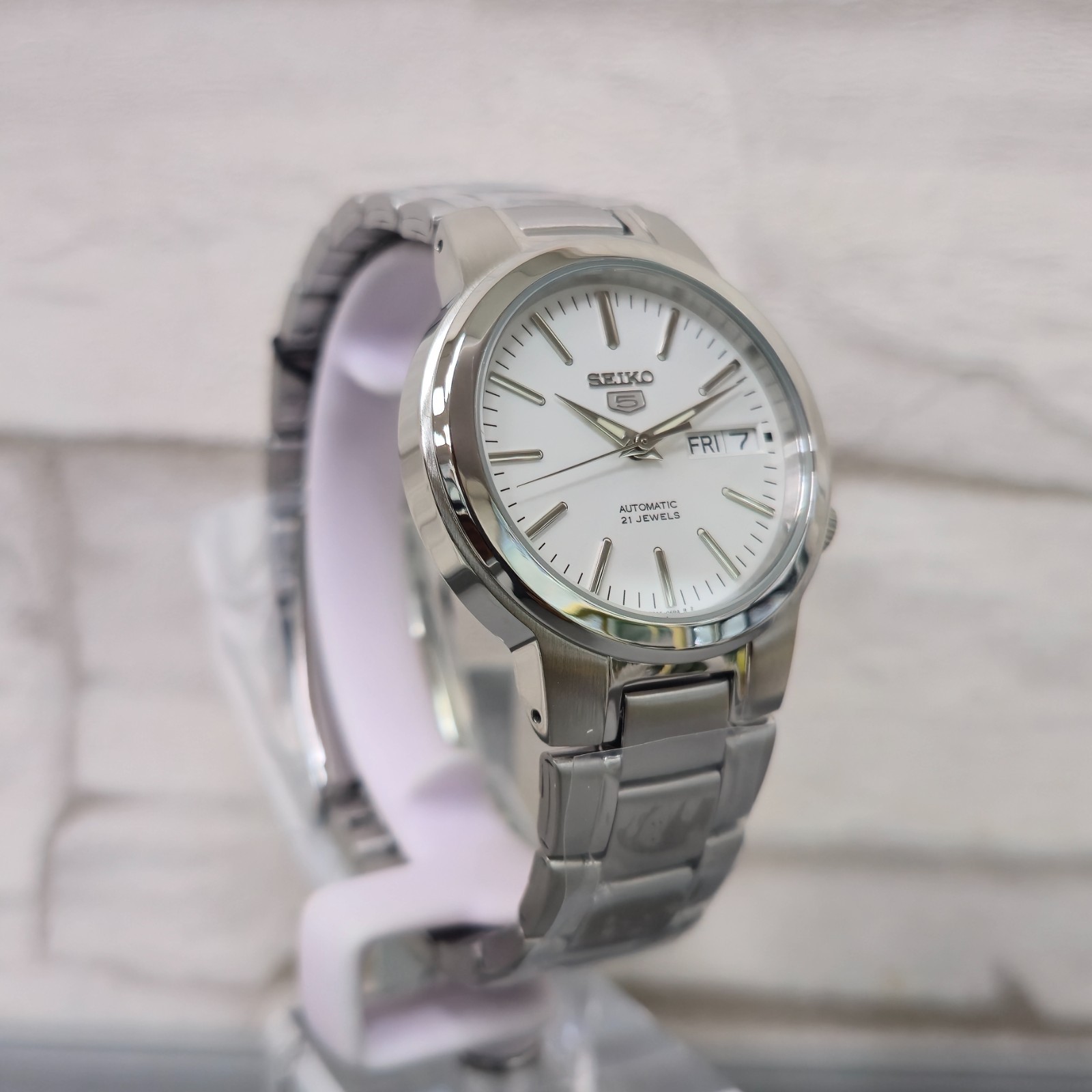 Seiko 5 Automatic SNKA01K1 “White Knight” 37 mm New Full Set Men’s Watch