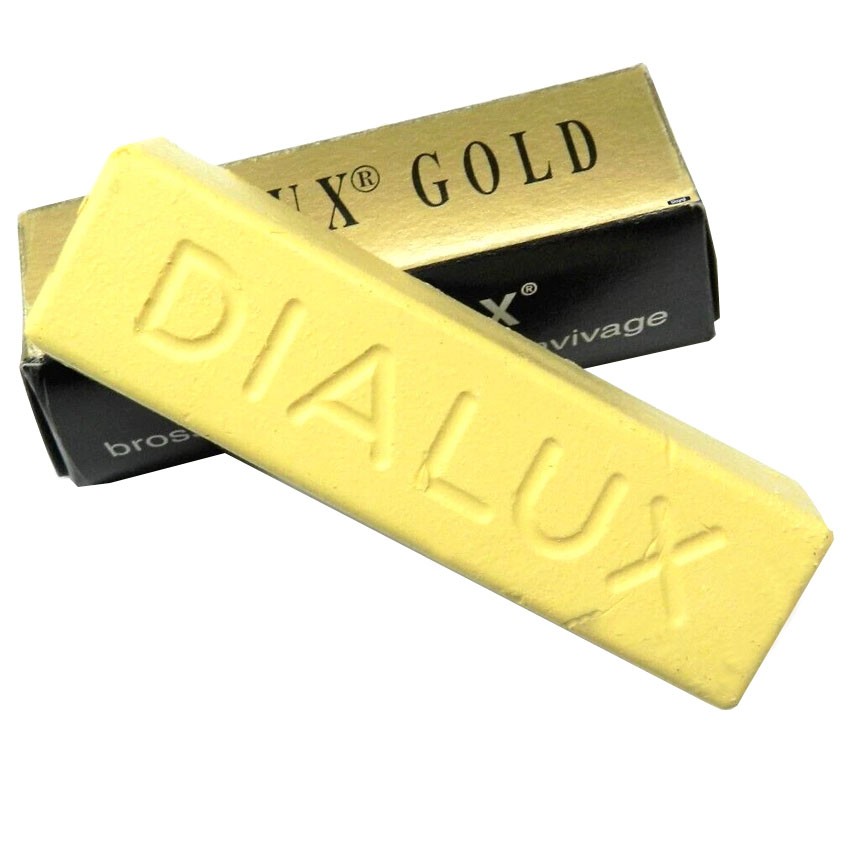 Dialux GOLD Polishing Compound Jewelers Rouge Super-Finish Highest Gloss 1 Bar