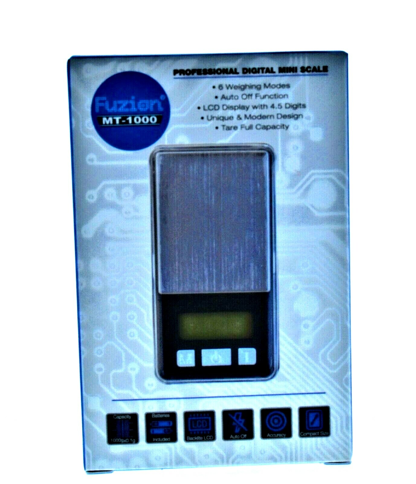FUZION MT-1000 -1000G X 0.1G – Professional Digital Mini Scale