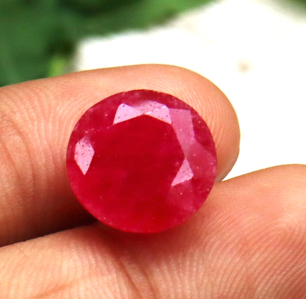 Round Cut Natural Red Beryl Bixbite From Utah Loose Gemstone Certified 9.50 Ct