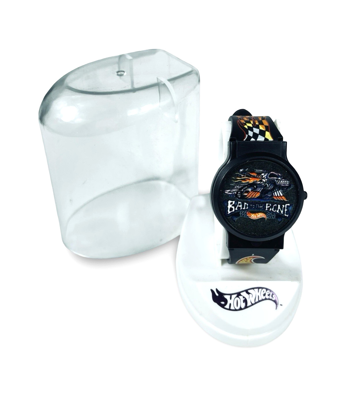 Hot Wheels 1994 Bad to the Bone Flip Face Digital Watch – Battery Replaced NOS