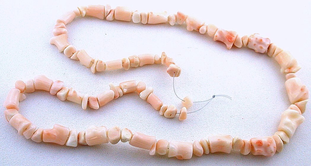6.5mm To 10.5mm Branch 3mm 4mm Chip Spacer Italian Angel Skin Coral Bead Strand