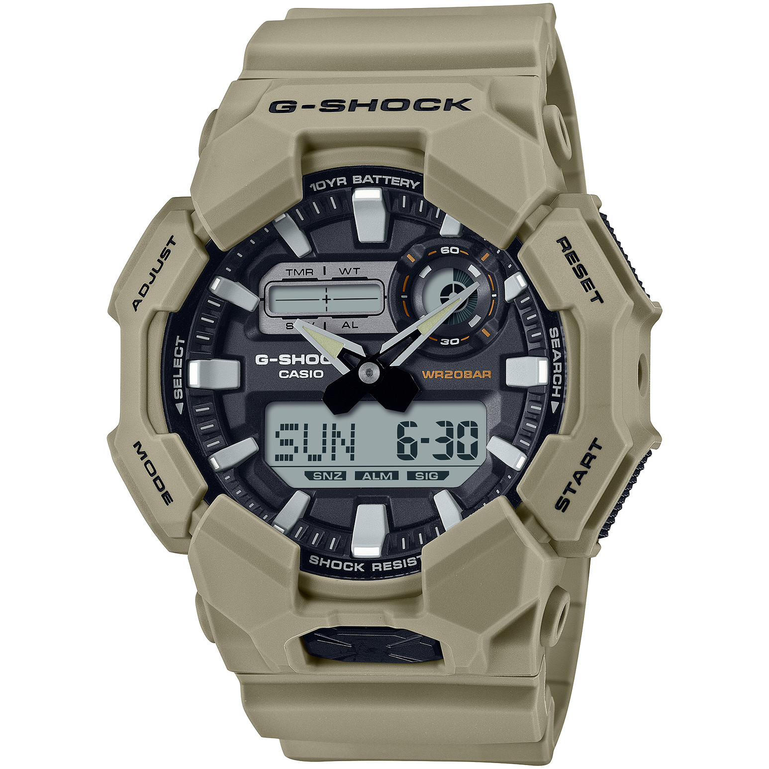Casio G-Shock GA-010-5AJF Quartz Black Dial 51.9 mm Watch