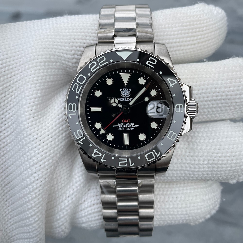 Steeldive SD1993, GMT, “G-Master”, Bruce Wayne, NH34, Sapphire, Lume, 300m Diver