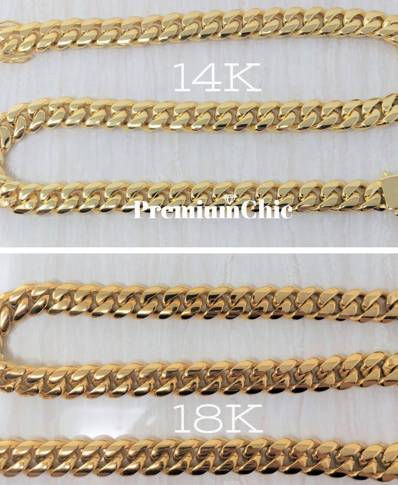 COMBO SET Mens Miami Cuban Link Bracelet & Necklace Gold Plated Stainless Steel