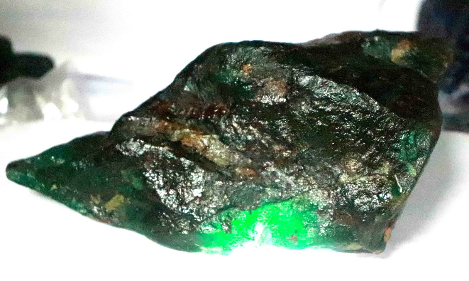 DYED 10740 Ct Certified Natural Green Emerald Huge Gems Rough AN1674