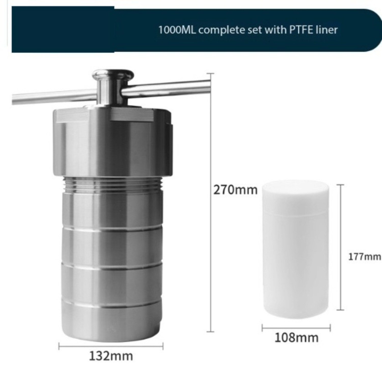 Hydrothermal Synthesis Reactor with PTFE-Lined High-Pressure Digestion Vessel