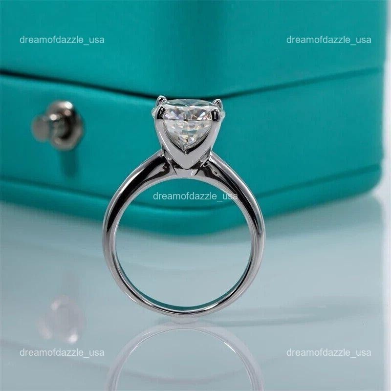 Mothers day Sale 14K White Gold Diamond No Stone New Solitaire Engagement Ring