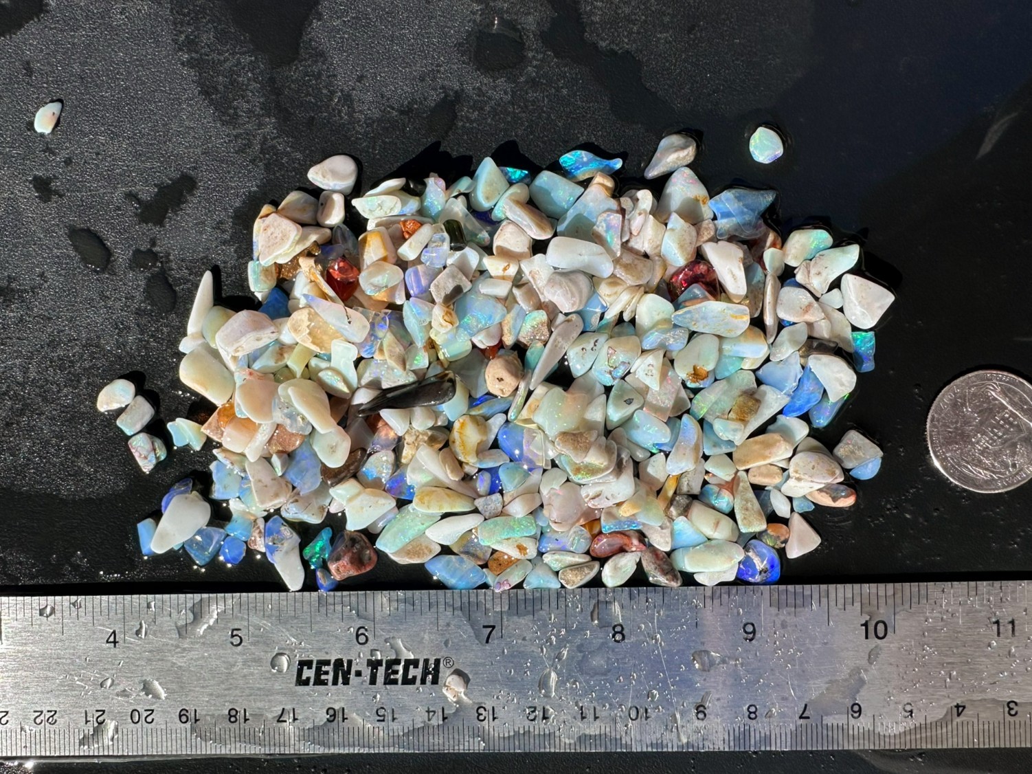 COLOR GUARANTEE Random Lot of 50 ct Tumbled Australian Opal Rough Crystal Opal