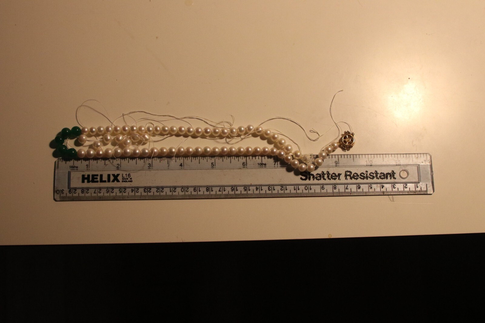 Pearl 18″ 7mm+ white freshwater strand dr2