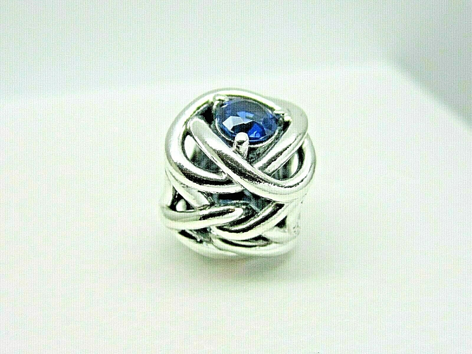 Authentic Pandora #790065C07 Blue Eternity Circle Charm – September