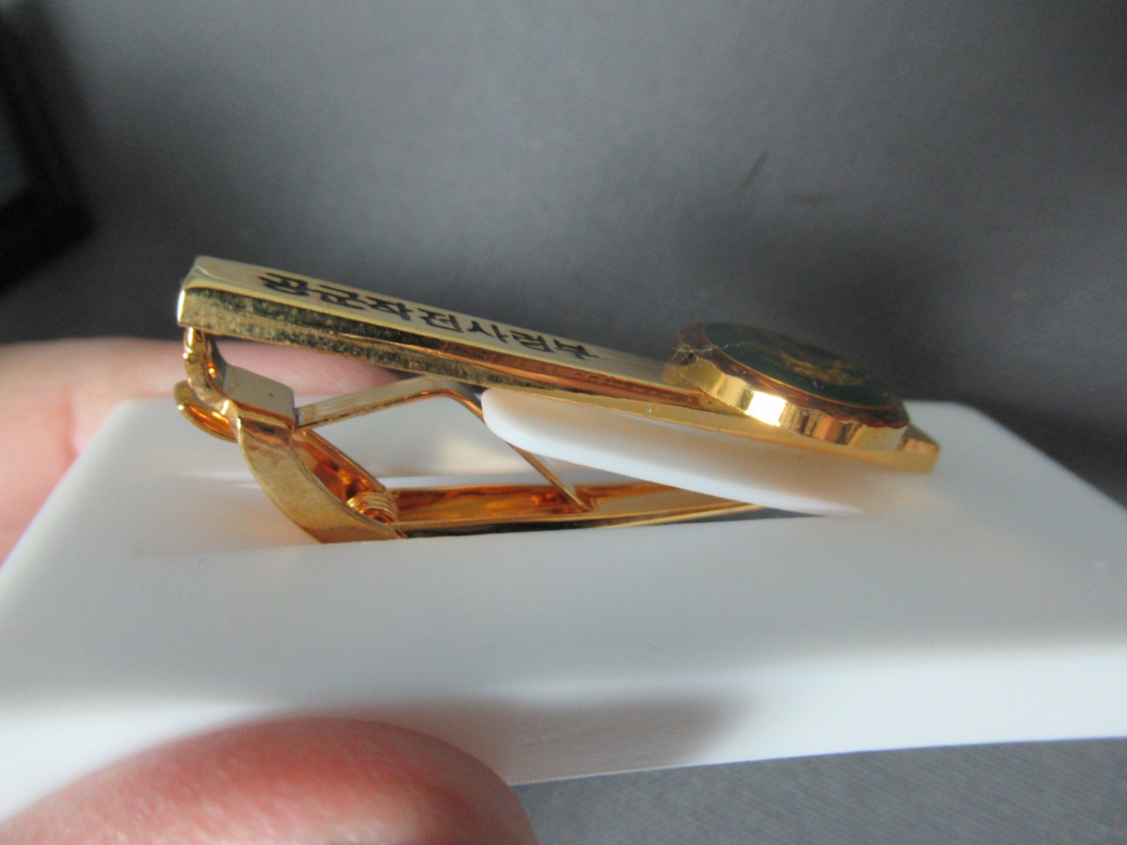 NIB Gold Tie Bar Republic of Korea Air Force – Operations Command – 24K GF c6 lm