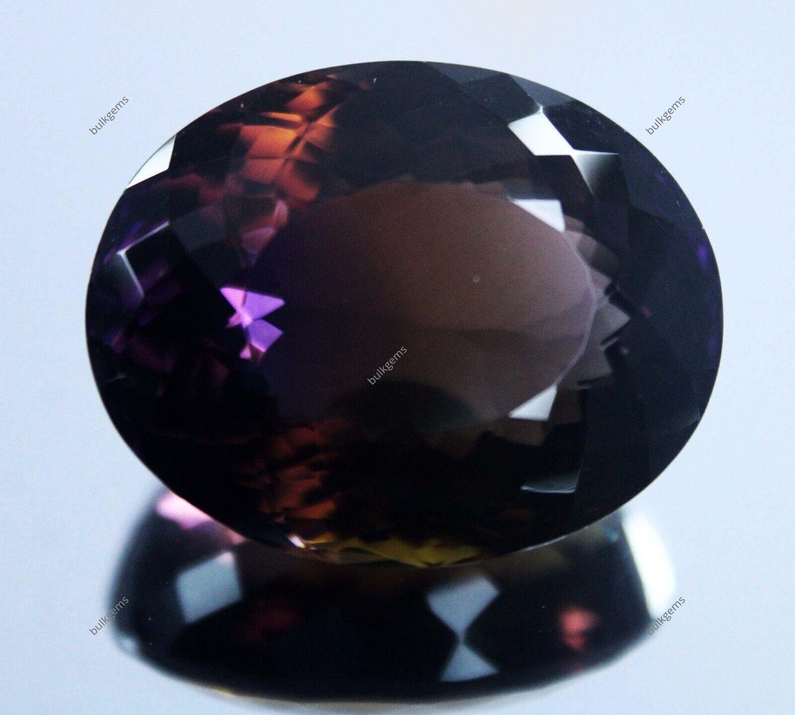 77.70 Ct Oval Shape Loose Gemstone CERTIFIED NATURAL Multi Color Ametrine