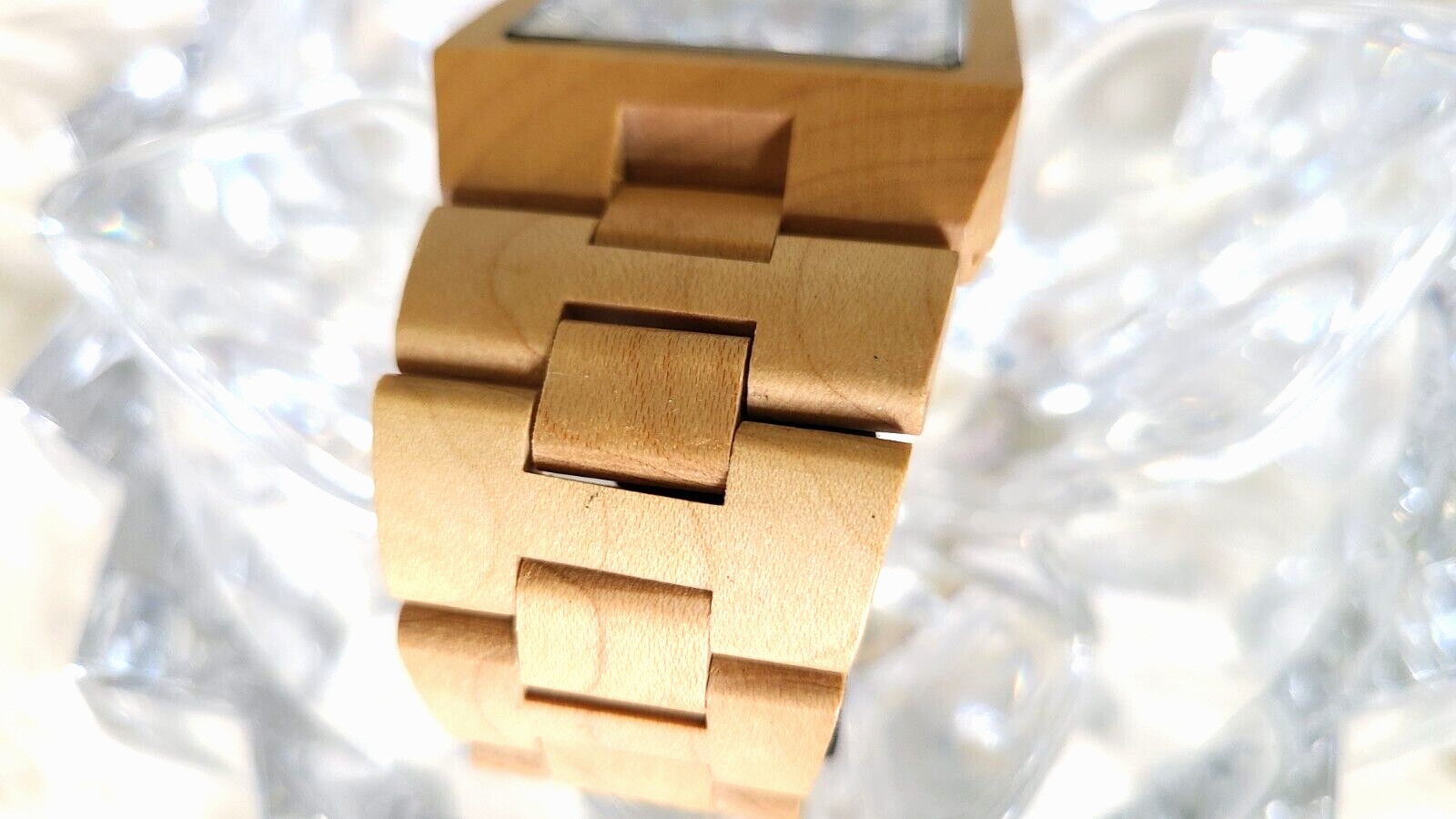 EARTH WOOD GOODS Heartwood Men’s Eco-Friendly WOOD WATCH Mosaic Dial 9″