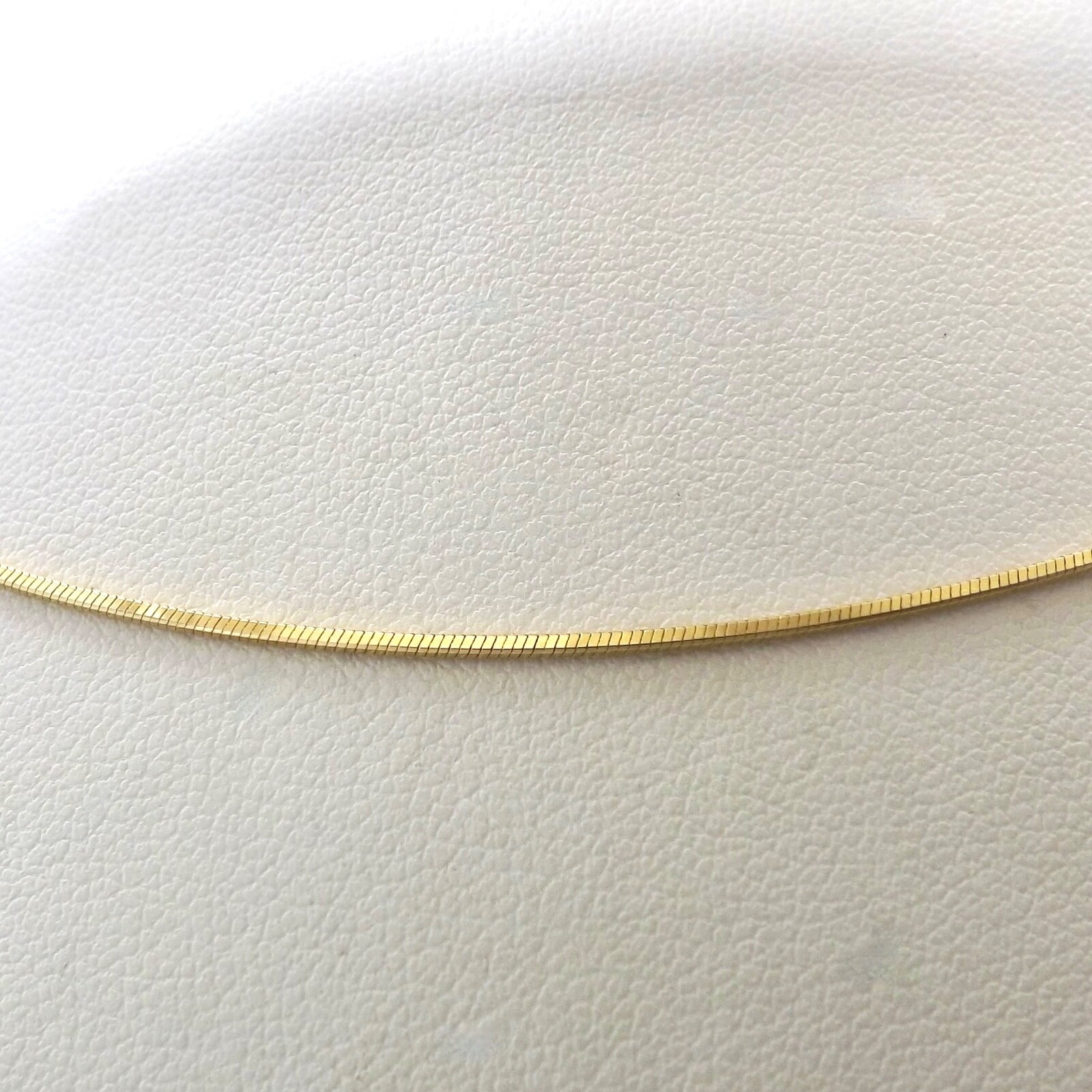 Solid 14k Yellow Gold Snake Link Pendant Chain Necklace RCI Italy 17in New