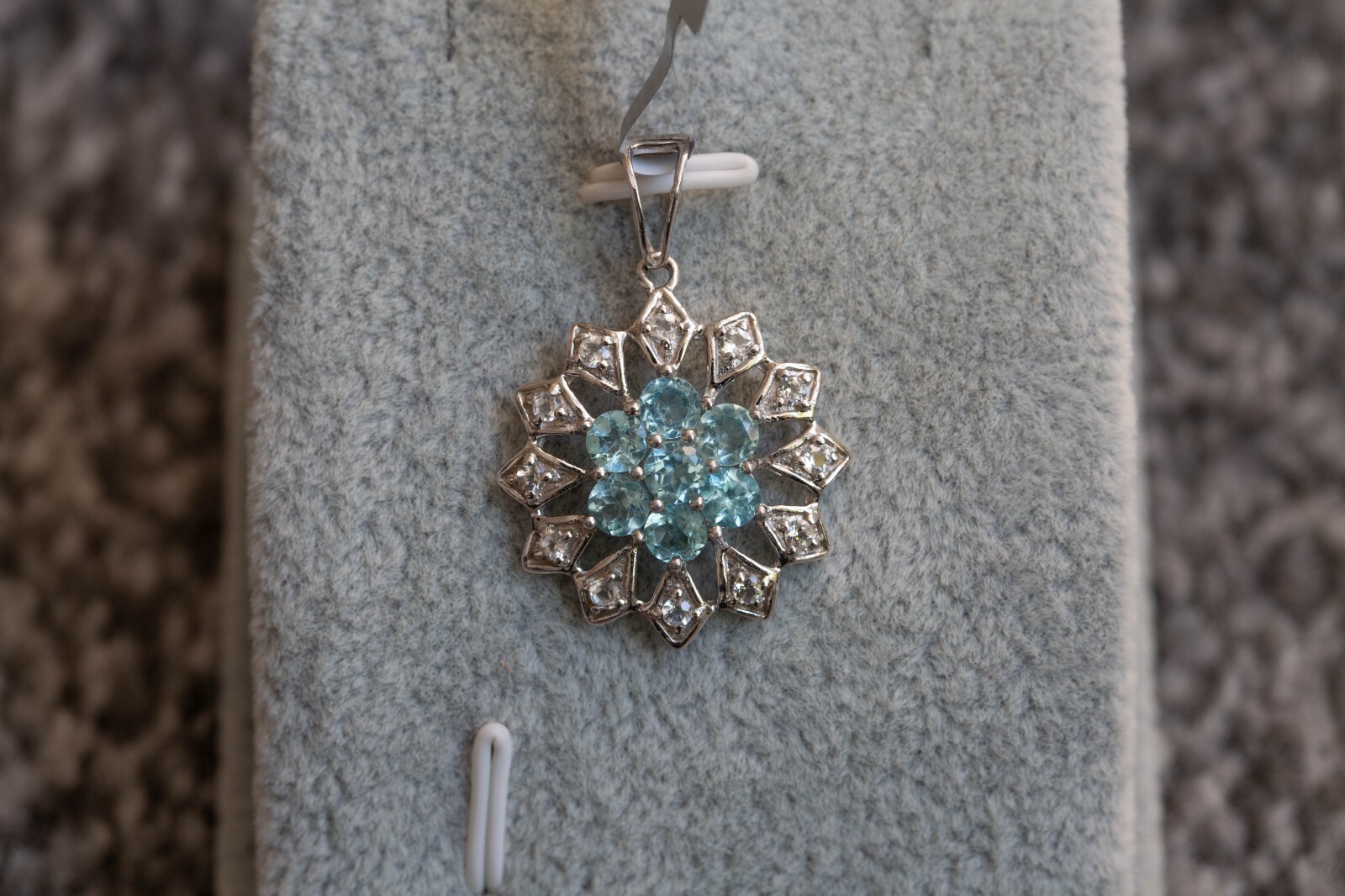 Apatite & Topaz Sterling Silver Pendant only