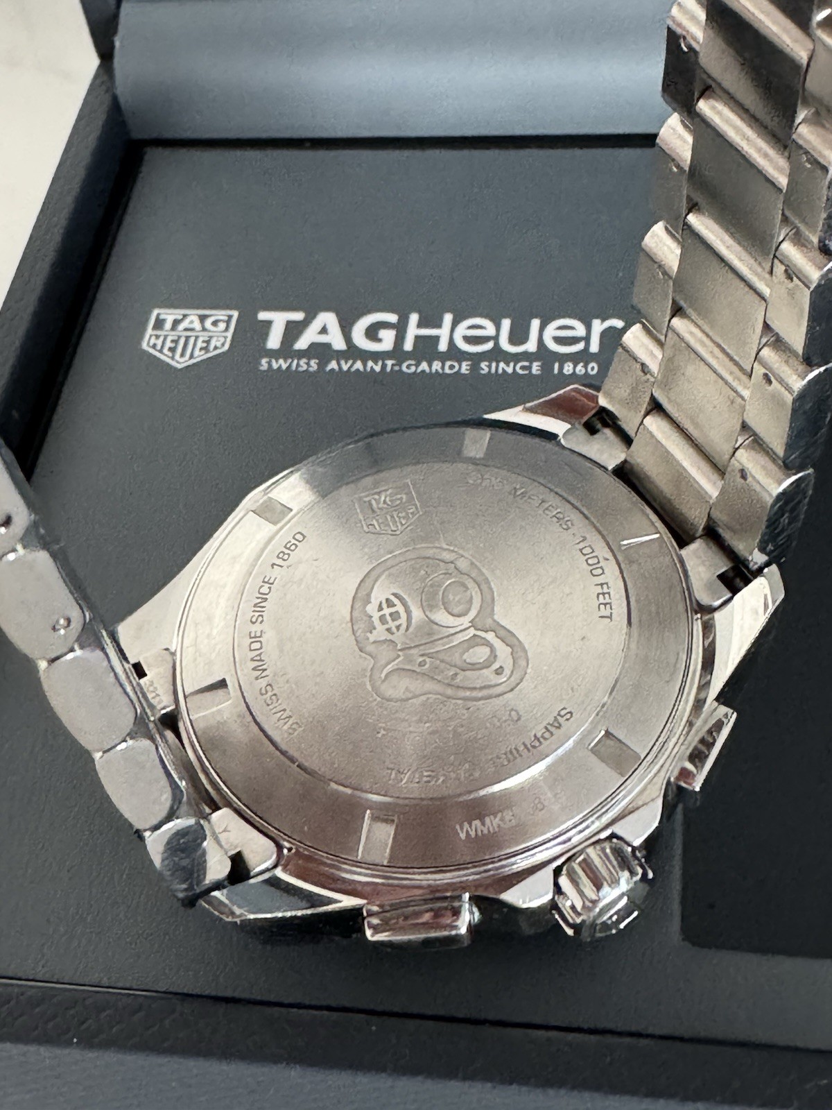 TAG Heuer Aquaracer CAY1110-0 Quartz Chronograph Black Dial 43mm 300m