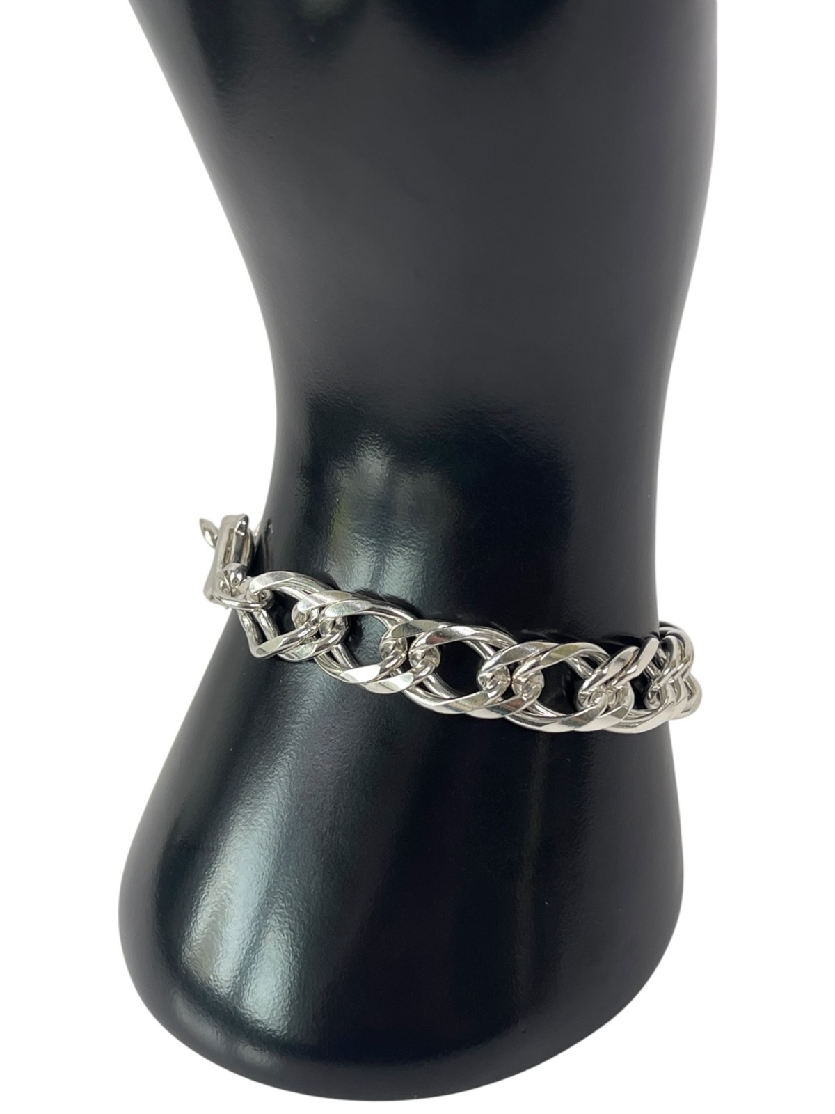 25.5 Grams 925 Solid Sterling Silver Classic Women’s Chain Bracelet – 7.25″ Long