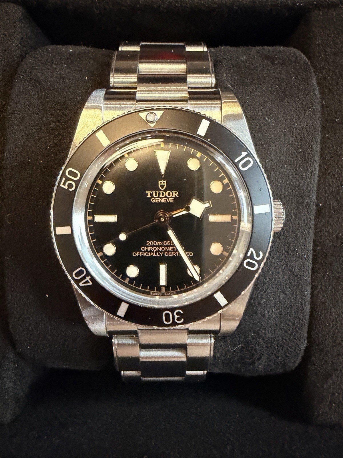 TUDOR Black Bay 54 Stainless Steel Watch 37mm Black Dial, Full Set
