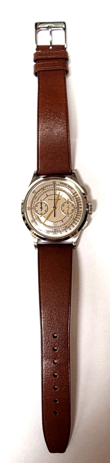 DAN HENRY 1937 Dress Style Silver Dial Date Men Watch Meca-quartz Chronograph