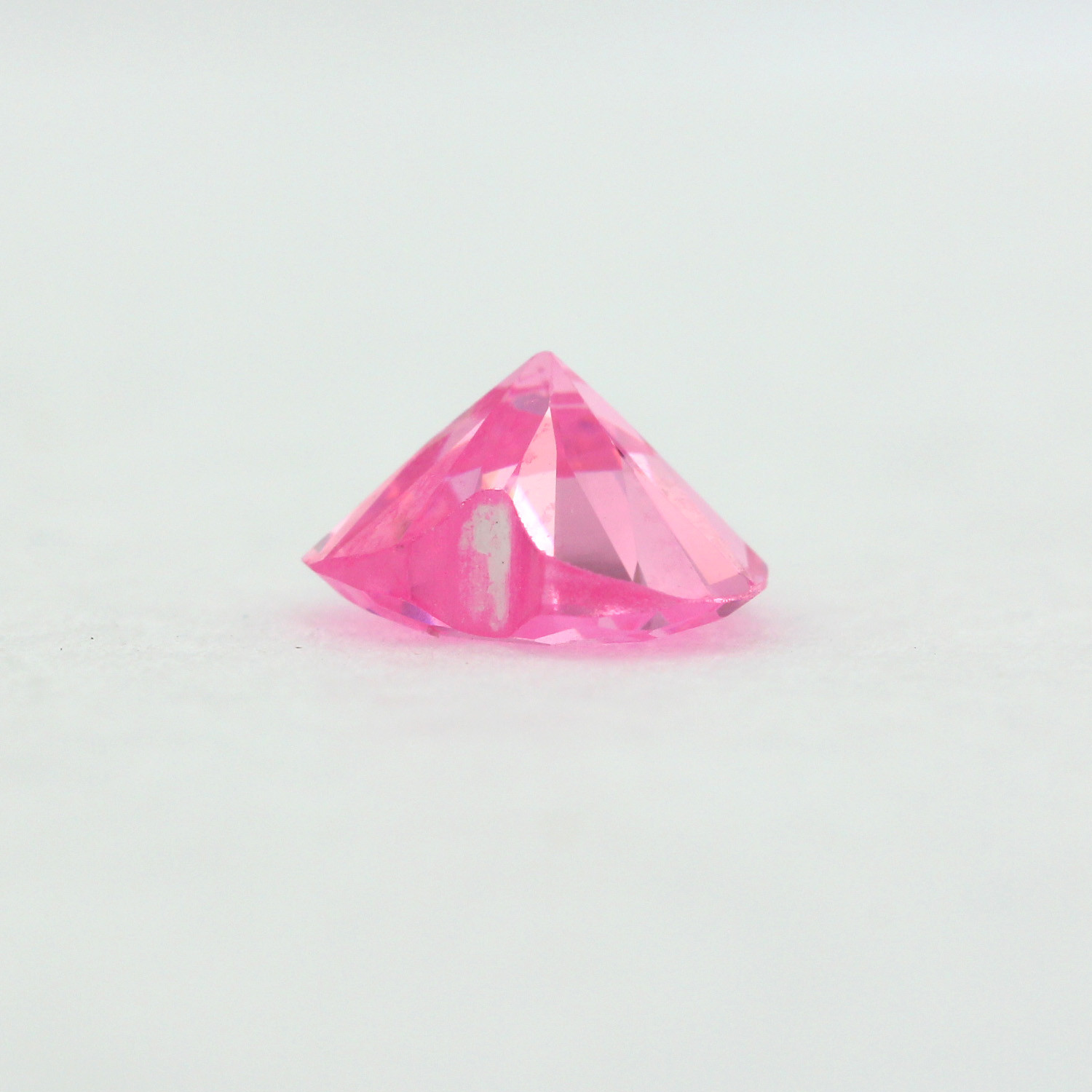 Loose Heart Shape Cut Pink Sapphire CZ Stone Single Cubic Zirconia Birthstone