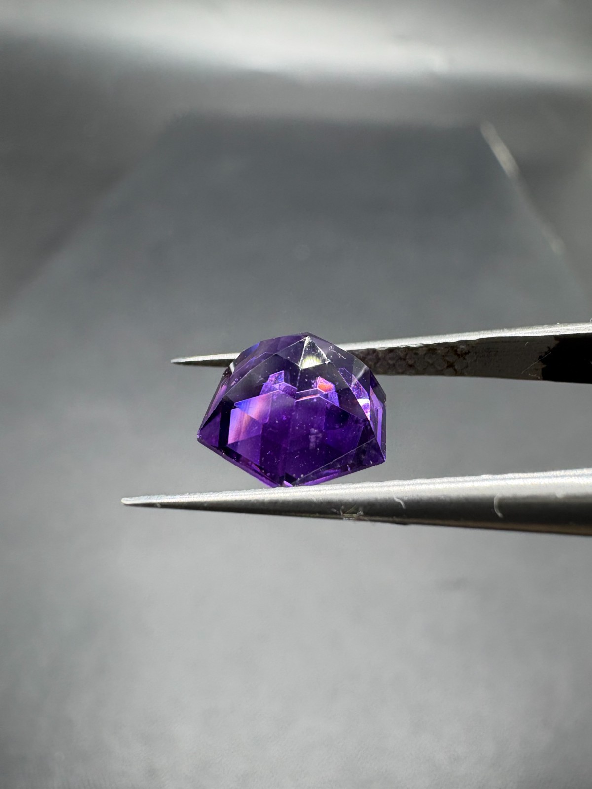 Dark Purple Amethyst, Hexagon Cut Gemstone, 2.75 TCW, February Birthstone