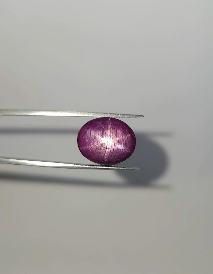 Natural 17.95 Ct Star Ruby Red Oval untreated Cabochon Loose Gemstone