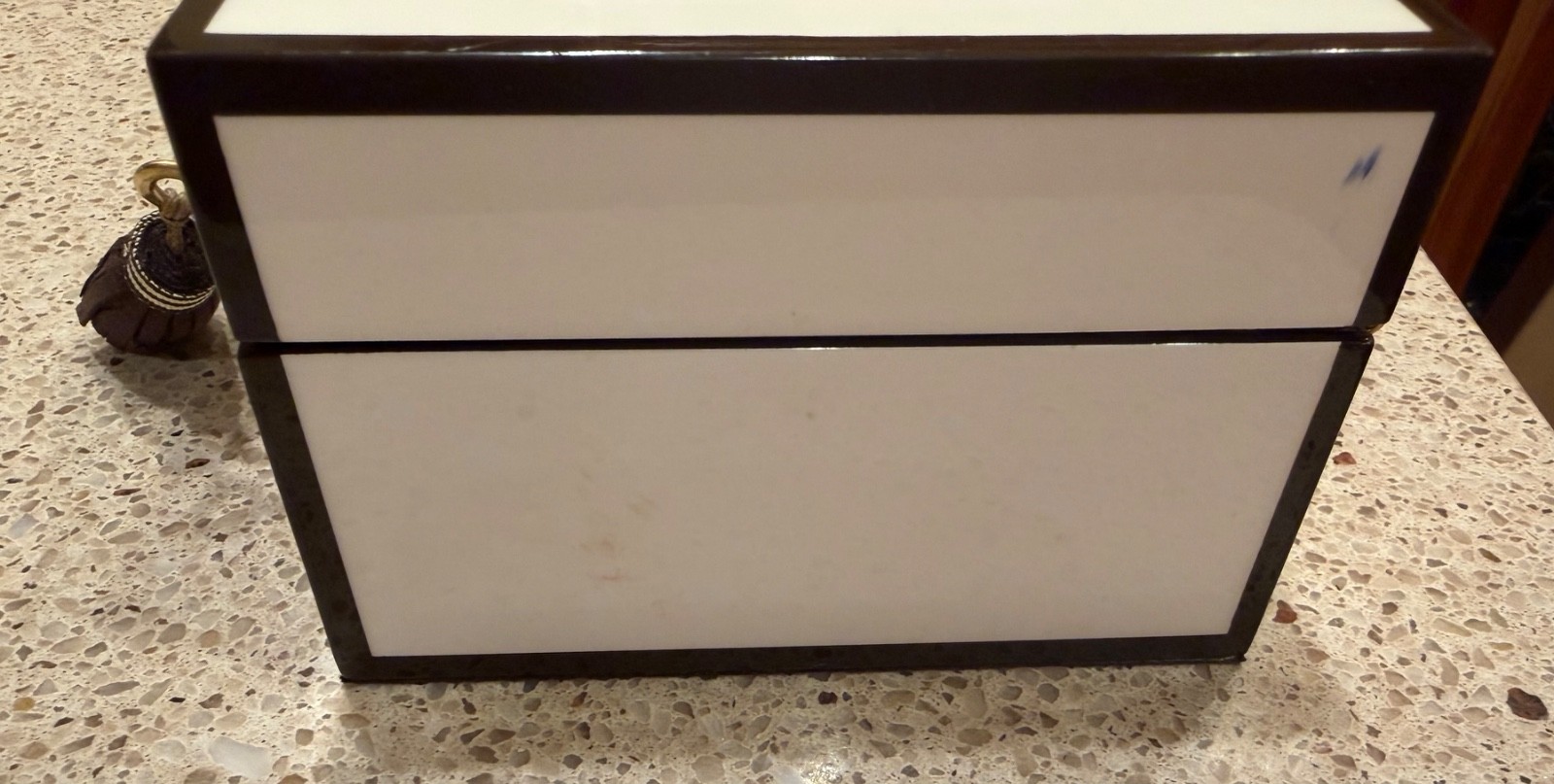 Rare Henri Bendel Lacquered Wood Jewelry Box Izak Zenou Fashion Girl Dog