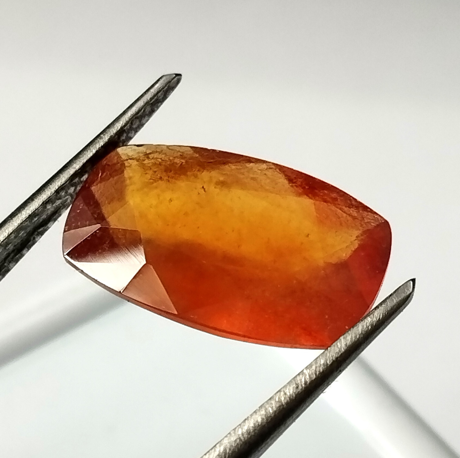 Rare Hessonite Garnet Orange Color Long Cushion Cut Natural Gemstone 4.70 Carat