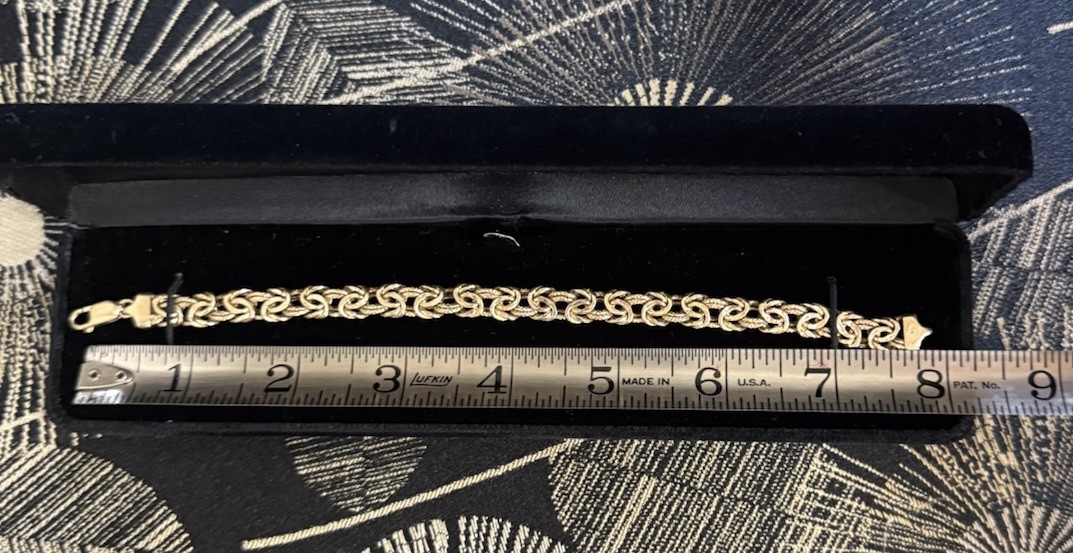 *14 Karat Yellow Gold Bracelet 13 Grams*Investment Gold Jewelry