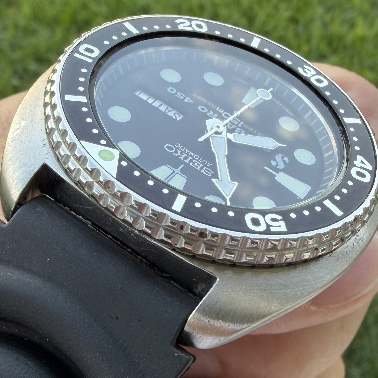 Vintage SEIKO Turtle 6309-7040 W/Aftermarket Scuba Pro Dial Men’s Divers Watch