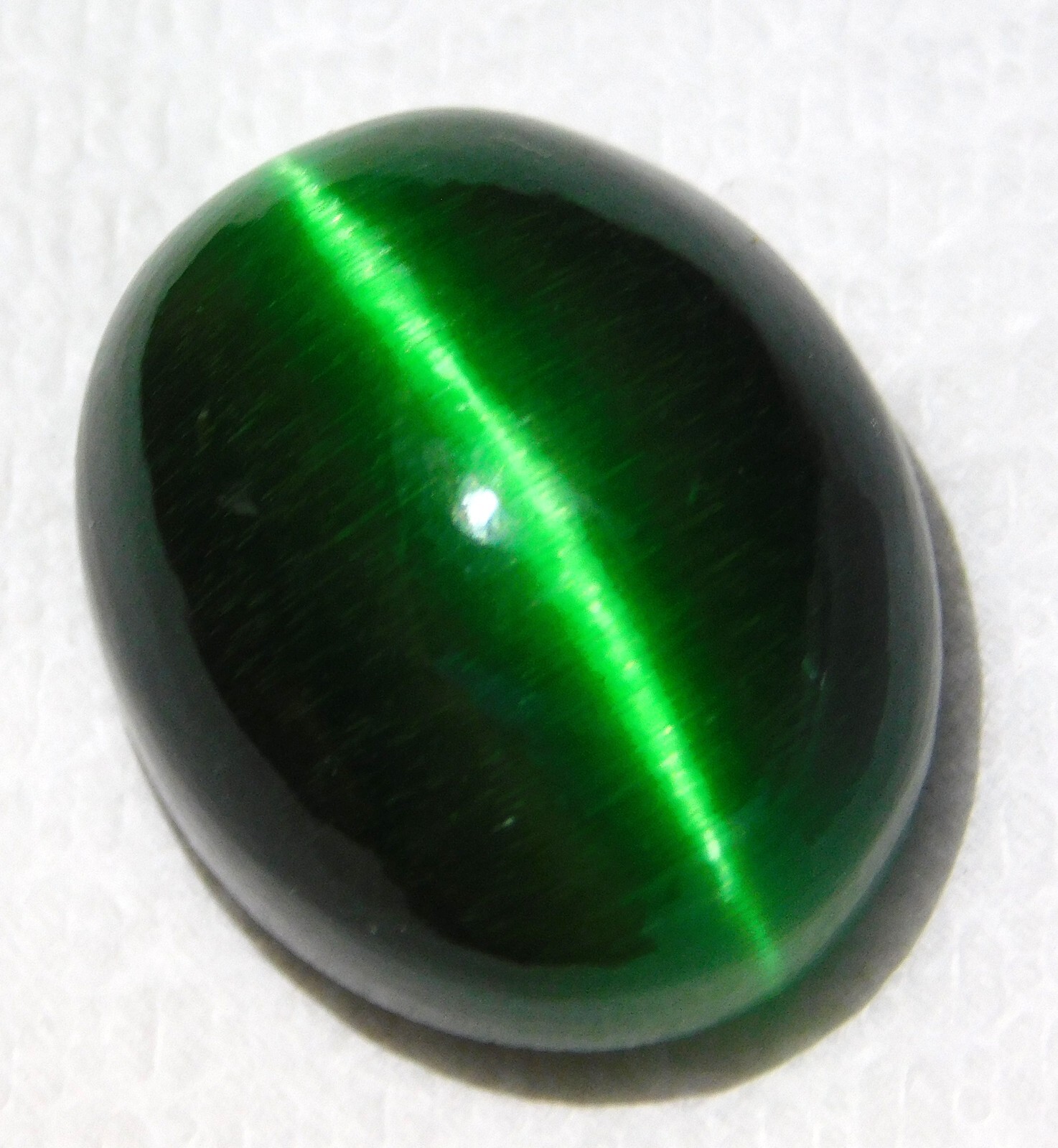 74.40 Ct Natural Chrysoberyl Green Cats Eye Oval Cabochon Cut Loose Gemstone