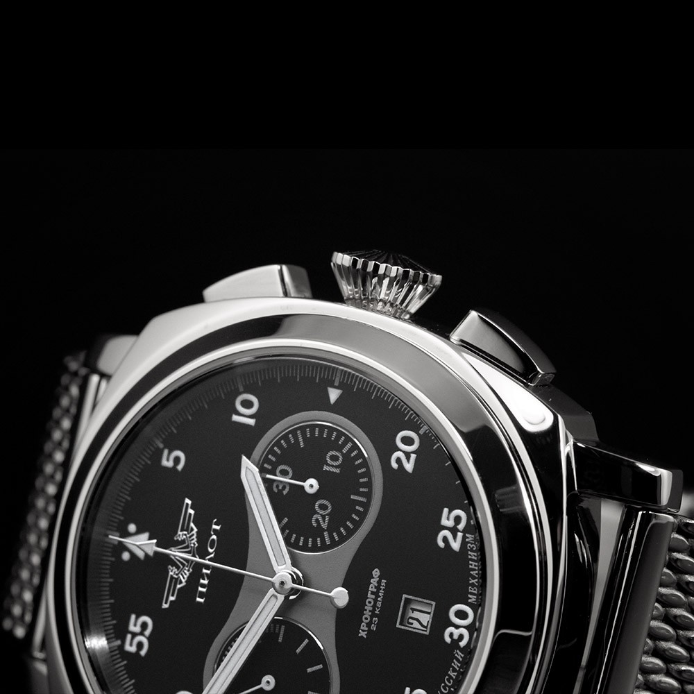 PILOT | Poljot 3133 Big Russian mechanical Chronograph