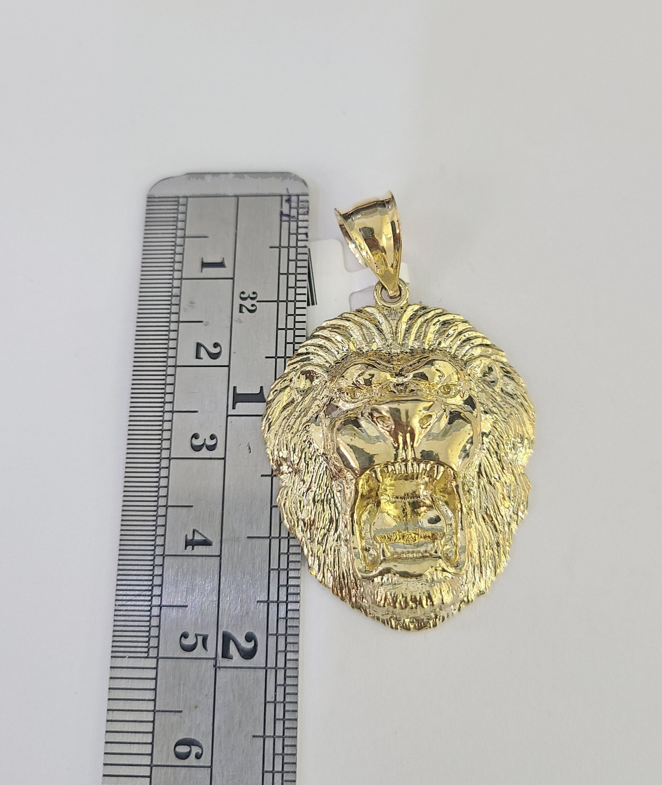Real 10k Rope Chain Lion Charm Set 5mm 20″-30″ Inch Necklace Yellow Gold