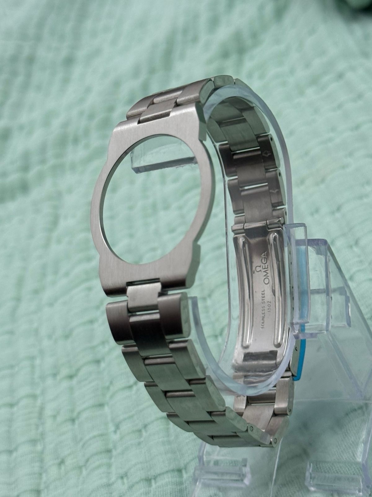 Omega dynamic Geneve complete stainless steel strap bracelet with ring