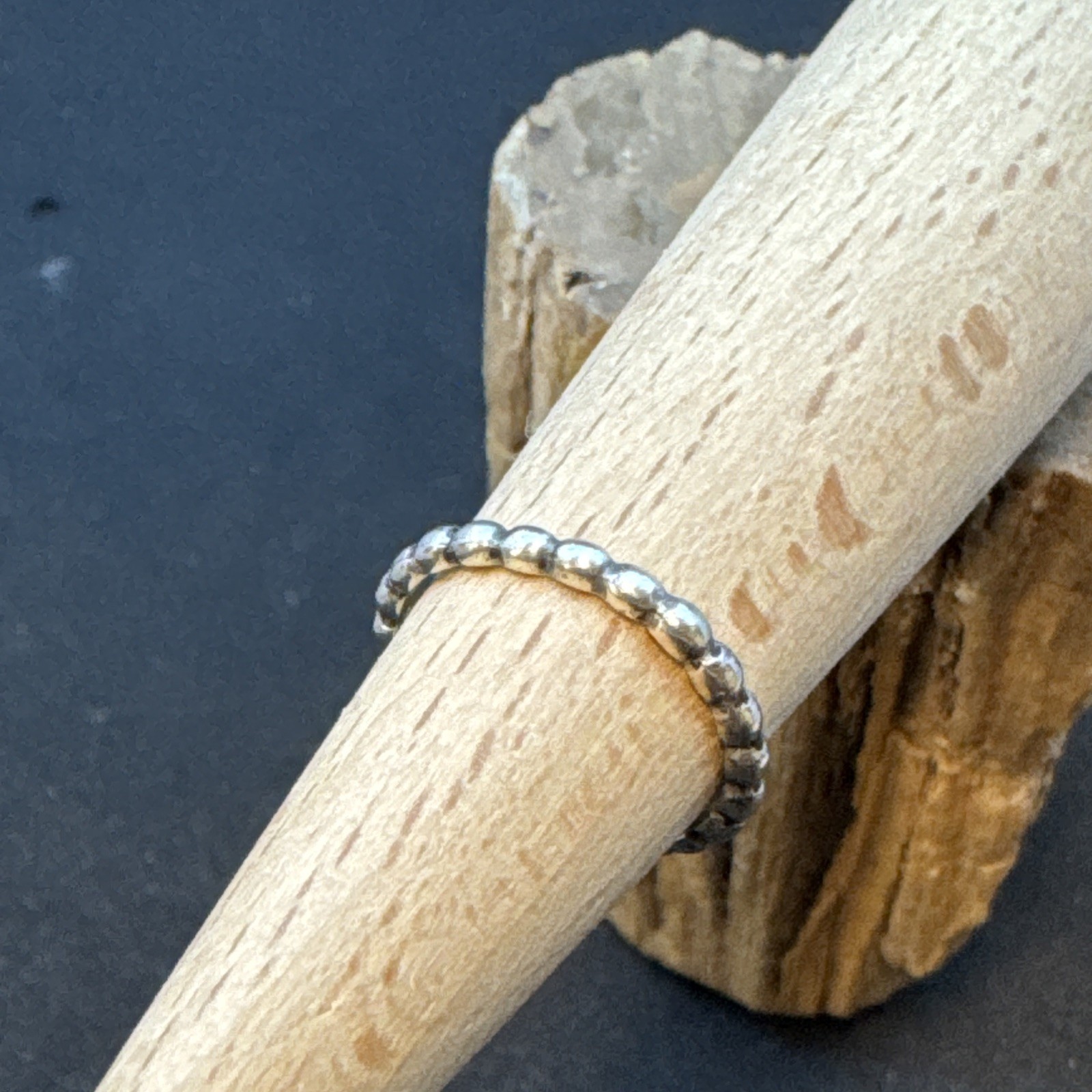 .925 Sterling Silver Oxidized Finish Toe Ring