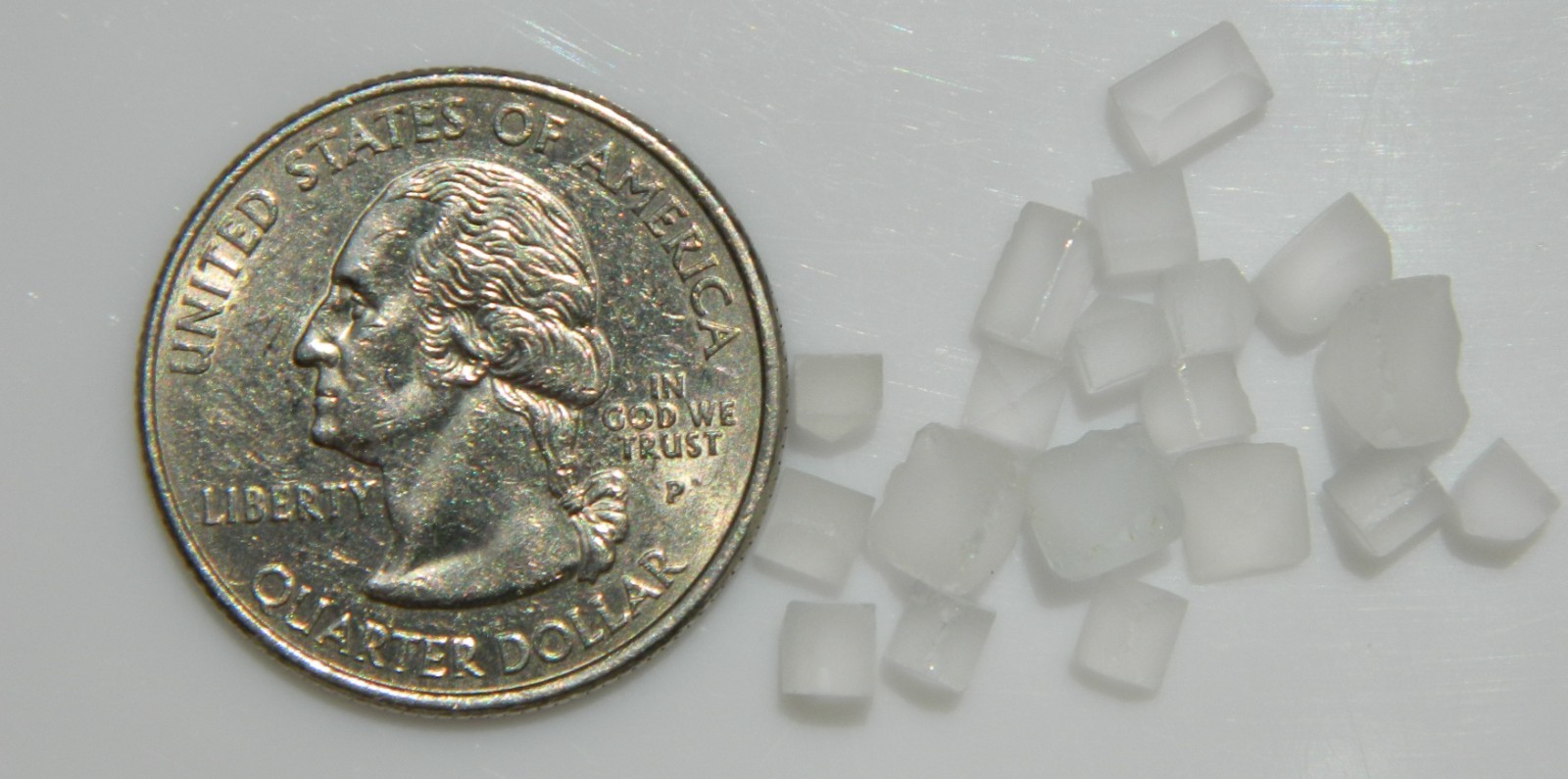 White Topaz IF Mix Cut Preforms For Faceting 12 Ct 19 pcs Clean Brazil MG T056