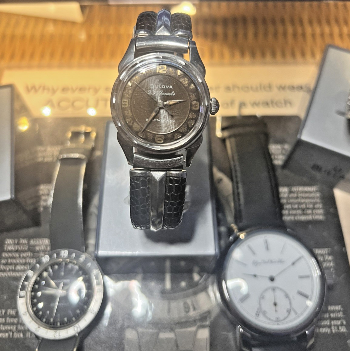 1959 Vintage Bulova 23 Jewel “M” Self Winding Bk Concentric Dial, SERVICED & Box