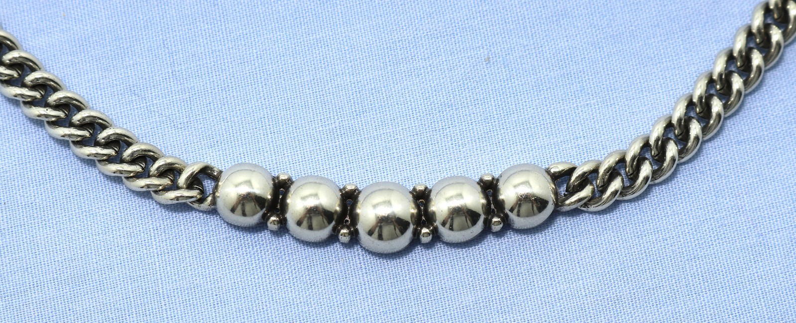 Brighton PRETTY TOUGH NWT $78 Silver Beaded Collar Necklace