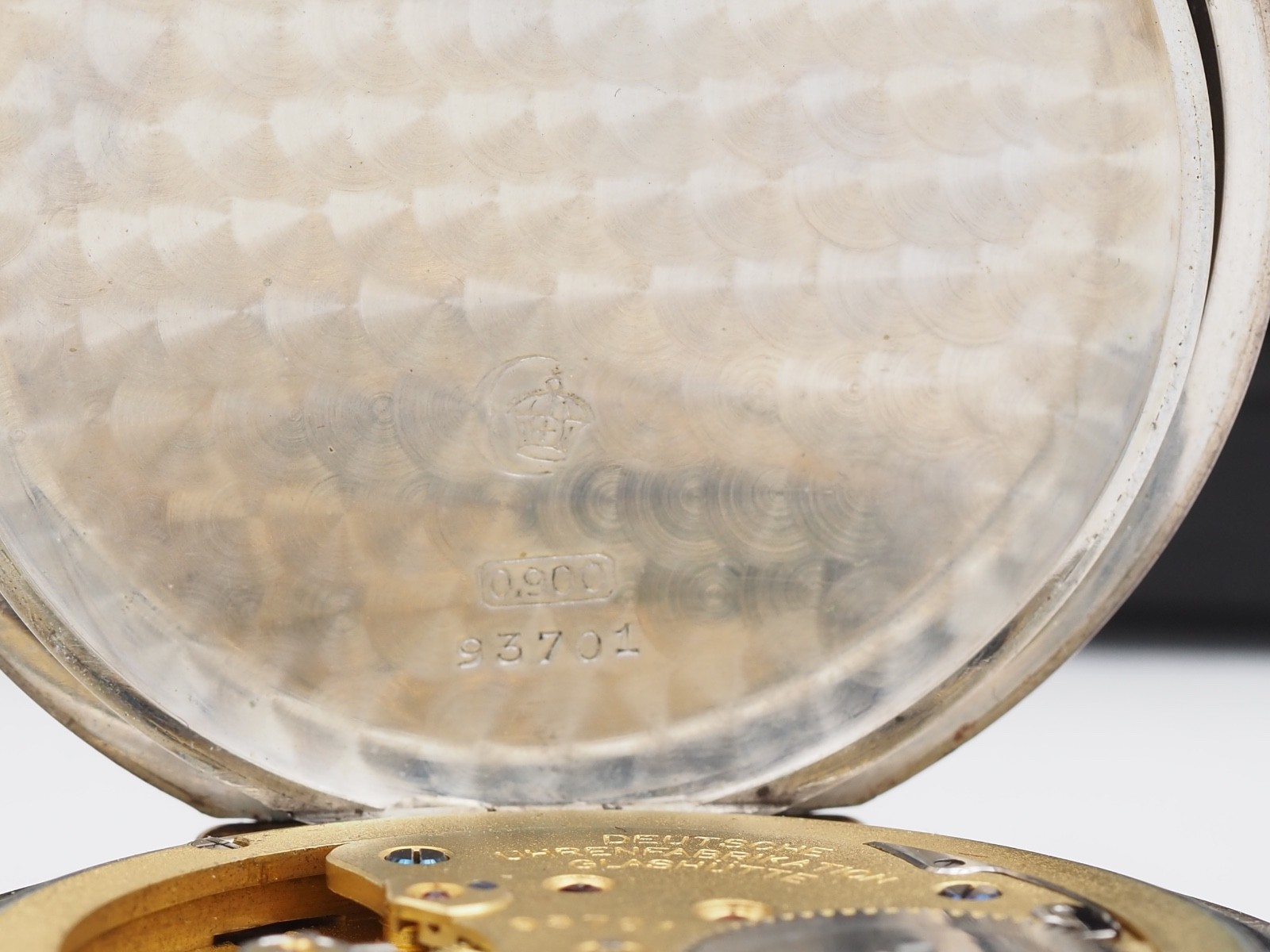 A. Lange & Söhne Pocket Watch Glashütte Silver 93701 With Box & Certificate
