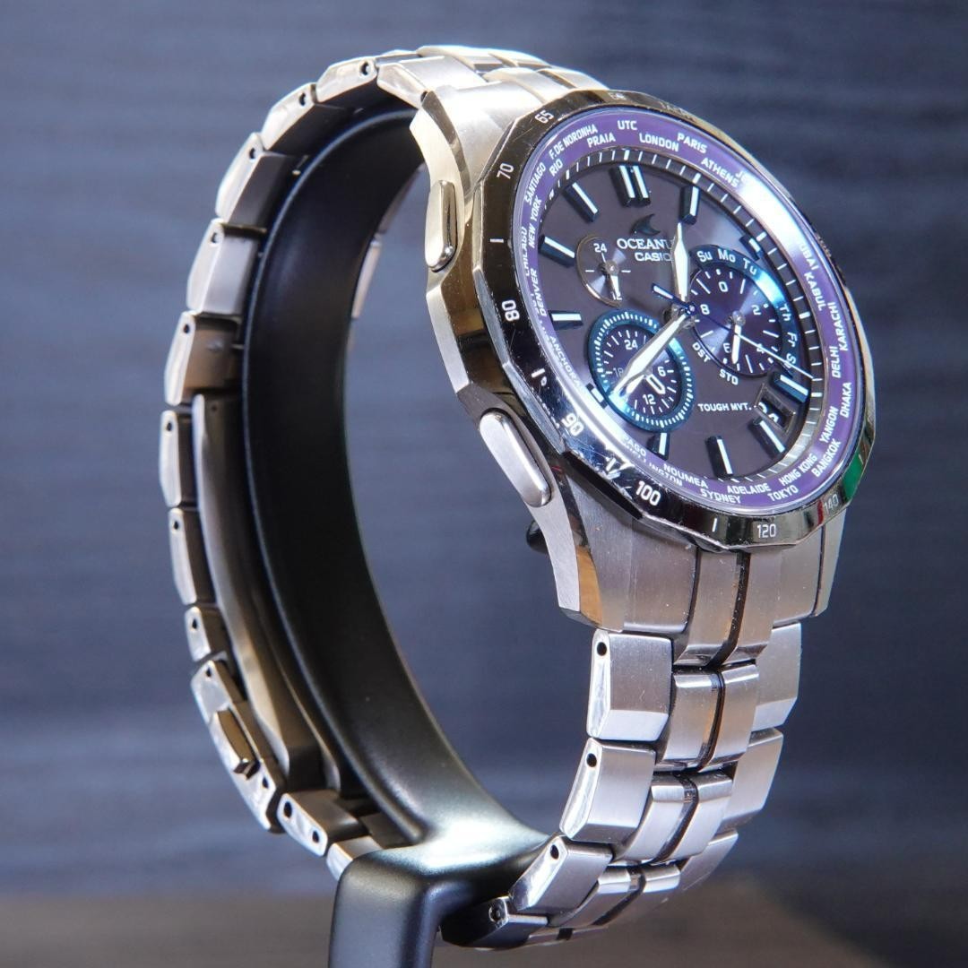 CASIO OCEANUS Manta OCW-S1400-1AJF Titanium Solar Atomic Chronograph Watch Japan
