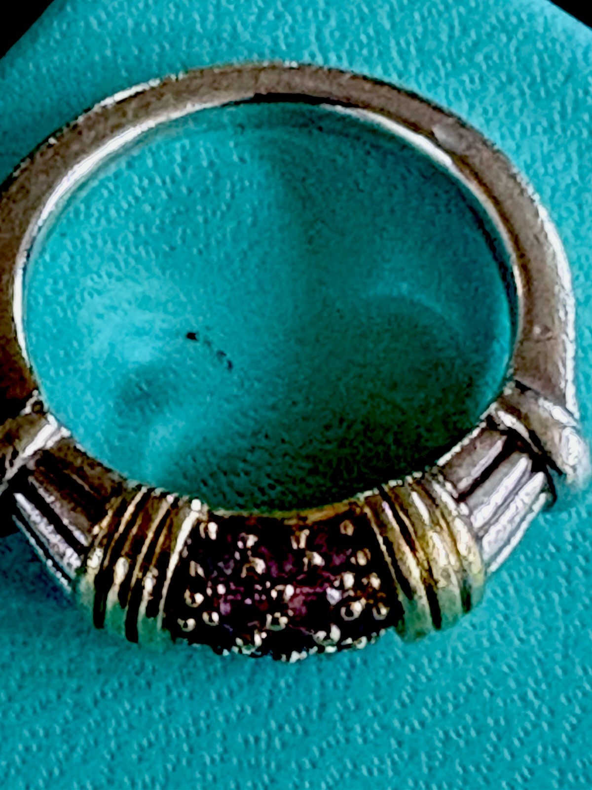 LAGOS CAVIAR 925 18k Gold AmethystRing, Size 6.5 authentic Guarantee