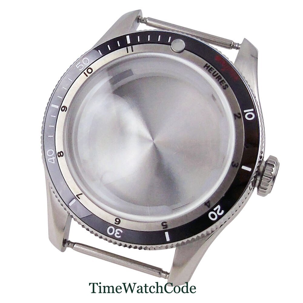 40mm Double Bow Sapphire Crystal Watch Case Fit NH35 NH36 NH38 PT5000 20ATM 316L