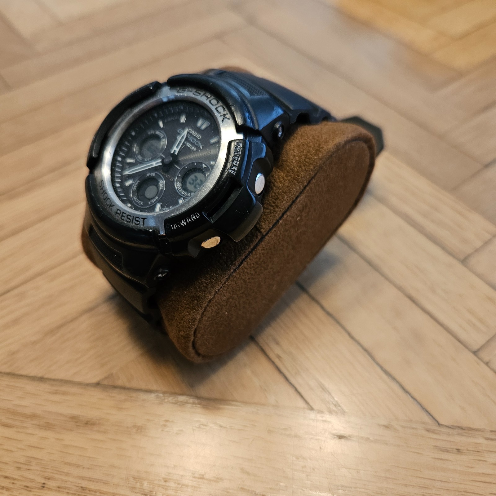 Casio G-Shock AWG-100 Solar Atomic 200M Water Resistant Black Resin Men’s Watch