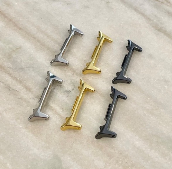 Galaxy Watch 8 Band Attachment Connectors DIY (Set of 2) Silver, Gold, Black