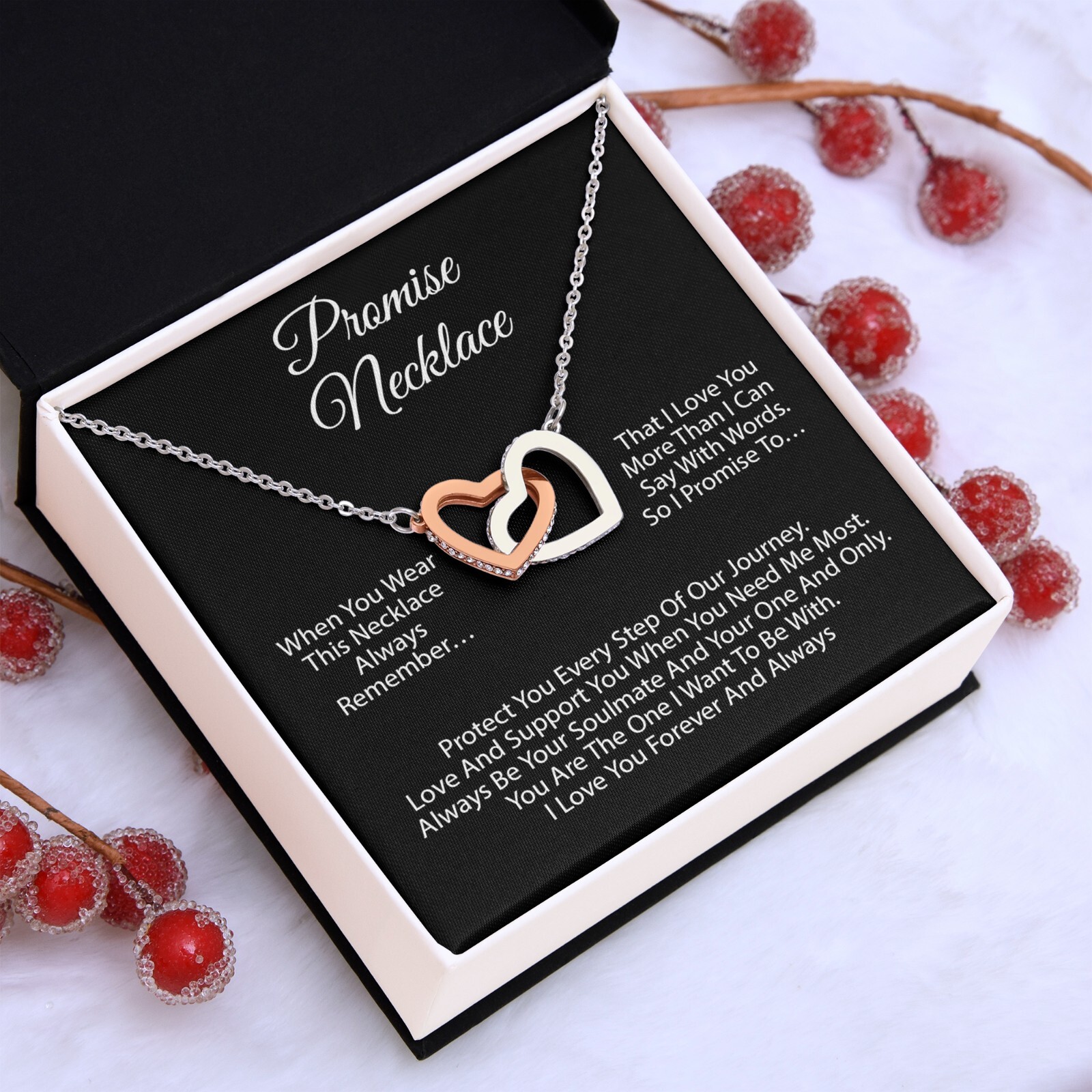 Promise Necklace For Soulmate, Valentine Gift, Birthday Gift, Anniversary Gift