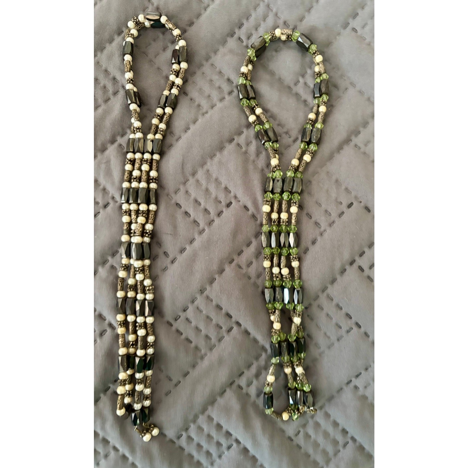 Vintage Magnetic Magnetite Multi-Strand Beaded Bracelet Necklace Choose 1